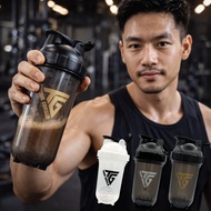 TEAM GORILLA Protein Shaker 500ml/16.9oz Leakproof Gym Bottle with Spring Ball BPA Free