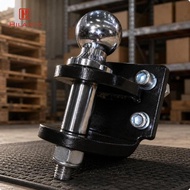 [UsusexaMY] 50 Ball Tow Hitch Compact Polished Chrome Hitch Ball Threaded Vehicle Towing