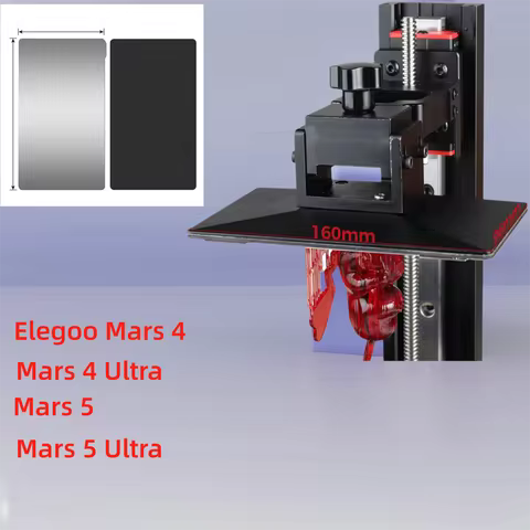 2PCS Resin 3D Printer Flex Build Plate for Elegoo Mars 4 Spring Steel Flexible Plate and Magnetic Ba