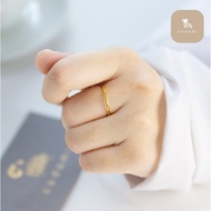 Codami Solid Cincin Emas 999 Licin/Original 999 Plain Gold Ring