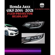 Honda Jazz GK5 3 projector Design Led Headlamp❗️