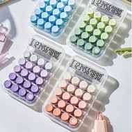 Mechanical Switch Calculator, 12 Digits, Large LCD Display, Cute Pink Desktop Calculator with Big Bu