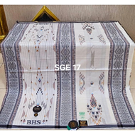 sarung bhs sge masterpiece gold dan signature full songket timbul bahan sutra sarung termahal berkua