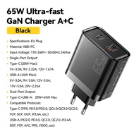 Essager GAN 65W USB Type C อะแดปเตอร์ชาร์จเร็วสำหรับโทรศัพท์ IP Samsung Adapters