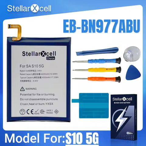 StellarXcell-Choice Battery For Samsung S10 5G Battery EB-BG977ABU Premium pure cobalt battery repla