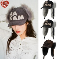 AAKAM Leather Mixed Trapper Cap 3 Colors Brown/Black/Gray