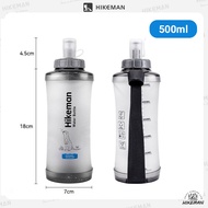 KKN Soft Flask TPU Folding Water Bottle Hard Base BPA Free Adjustable Handle for Running Hydration