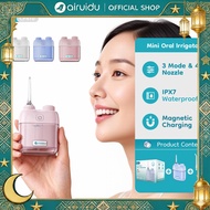 Airuidu CF410 Mini Water Flosser 80ML Travel Oral Irrigator Foldable Dental 3 Modes Teeth Cleaner IP