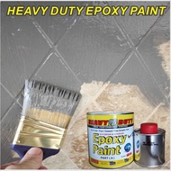 1 LITER HEAVY DUTY EPOXY WATERPROOF FLOOR PAINT ( 1L ) [ Include Hardener ] CAT LANTAI COATING