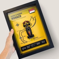 F1 Vista Pan Racing Model 2025 Red Bull Merchandise RB21 Track Map Poster 3D Decorative Painting Pho
