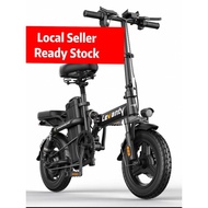 14 inch electric bicycle folding electric bike E scooter Lithium battery electric basikal