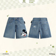 [Nhập mã LAZSOCIAL99 30% tối đa 99k]Quần Short Jean Mickey ECOCHIC Cạp Cao Năng Động Chất Jean Cao C