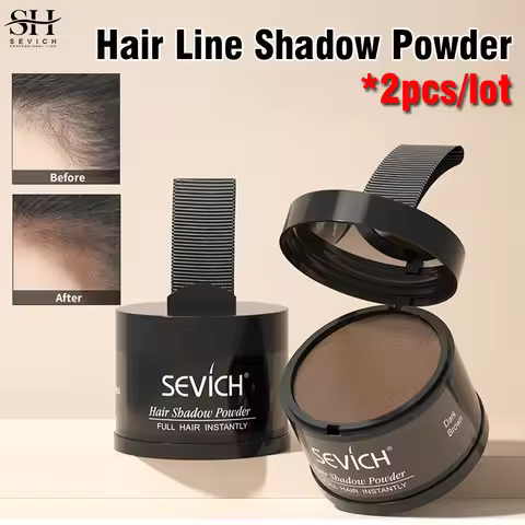 Sevich Hairline Shadow Powder Instantly Black Root Cover Up Natural Hair Filling Hair Fluffy Powder 
