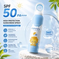 Children's sunscreen spray 150ml SPF50+ PA+++ Sunblock Spray Face and Body UV Waterproof Outdoor