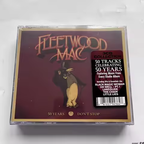 Rock band Fleetwood Mac John McVie Music CD 50 Years Don't Stop Album 3pcs Music Record Cosplay Walk