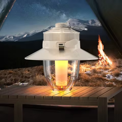 Mlove Portable Bluetooth Speaker with Lighting, Powerful 360° Sound,360° Light, IP65 Waterproof,24H