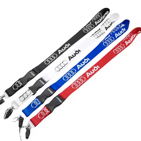 Lanyard Rope Mobile Phone Neck Strap Car KeyChain For Audi A1 A4 A5 A6 A7 A8 B6 B7 B8 B9 TT TTS 8S S