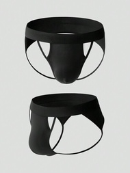 Slip Jockstrap Para Hombre Con Diseño Calado