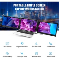 OFIYAA P2 Pro Triple Portable Monitor 13.3-inch Laptop Screen Expander 1080p HD C-Type Plug Portable