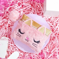 Children's Pencil Case Pencil Case Korean Unicorn Fur Fluffy Squishy