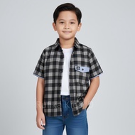 KEMEJA Boys' Shirts Ages 2 3 4 5 6 7 8 9 10 Years Latest Motif Shirts for Children Short Sleeves R03
