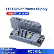 150W DC12V 12.5A 24V DC 6.2A Ultra Thin LED Power Supply Lighting Transformers Adapter Switch 150W A