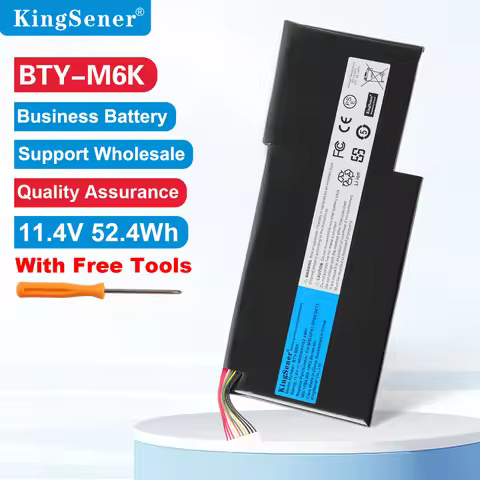 KingSener BTY-M6K Laptop Battery for MSI MS-17B4 MS-16K3 GF63 Thin 8RD 8RC GF75 Thin 3RD 8RC 9SC GF6