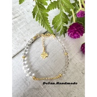 Handmade Clear Bracelet Quartz Bracelet Handmade Bracelet