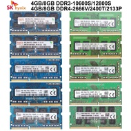 SK Hynix 4GB/8GB/PC3/PC3L-12800S/10600S/PC4-2666V/2133P/2400T DDR3L-1600Mhz/1333Mhz/DDR4-2666Mhz/2133Mhz/2400Mhz SODIMM Laptop Memory RAM Notebook RAM