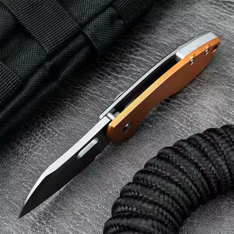 Folding Knife 8Cr13MoV Steel Blade Outdoor Activities Hiking Barbecuing Fishing Picnicking Camping M