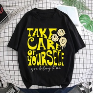MEN'S T SHIRT t shirt men women 2xl 3xl take care of yourself men shirt cheap tshirt woman