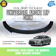 OC - Universal 3Pcs Car Front Lip Chin Bumper Body Kits Splitter Car Accessories (7374)