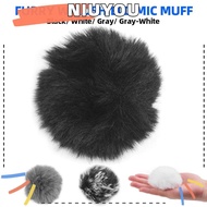 NIUYOU 1Pcs Mic Furry Fur, Universal Elastic Microphone Windshield,  Fit 0.5-1.5cm Soft Wind Muff Microphones Cover For  RODE BOYA Lapel Lavalier Microphones