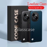 Casing For Tecno Spark Go 2 1 s 1s 2025 2024 Go2 Go1 Go1s Go2025 Go2024 Plain Skin Leather Phone Cas