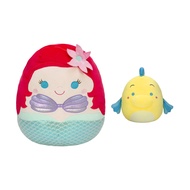 Squishmallows Original Disney 10-Inch Ariel and 4-Inch Flounder 2-Pack Plush - Ultrasoft Official Ja