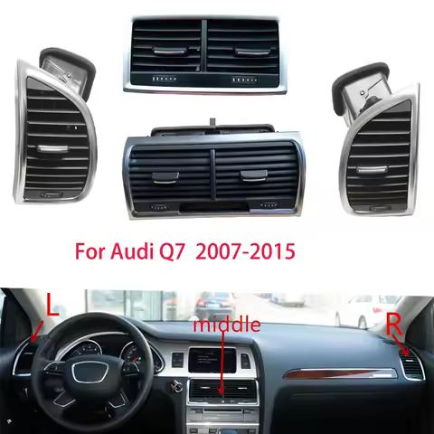 1PCS OEM 90%-95% Air Conditioner Vent A/C For Audi Q7 4L 2007-2015 Front Rear Panel Dash Louver Air 