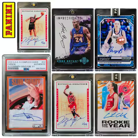 PANINI DIY homemade Jordan Kobe Paige Burks Caitlin Clark autographed collectible card bricks Basket