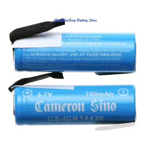 Cameron Sino 700mAh Battery for 14430, with sheet metal, 2 batteries