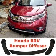 Honda BRV Front Bumper Diffuser Lip Wrap Angle Splitters Black / Carbon