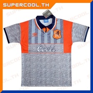 T SHIRT   Chelsea 1994/1995/1996 Away Retro Jersey เสื้อบอลเชลซีย้อนยุค เยือน Chelsea Coors เสื้อเชล