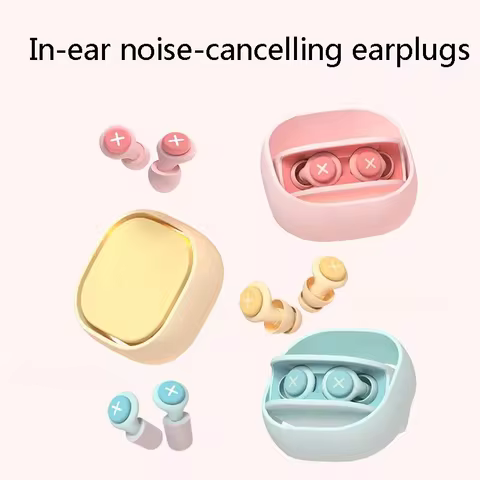 NEW Silicone Earplug Sleep Noise Ear Plug Canceling Noise Reduction Soundproof Anti Soft Slow Reboun