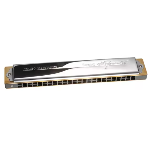 Tombo Tremolo Harmonica 6624S Harp Hope Super 24 Holes Mouth Organ Professional Armonica Harmonic Na