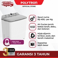 (GPH7) POLYTRON MESIN CUCI 2 TABUNG GIANT SERIES HIJAB 8 KG - PWM