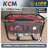 KCM 2.2kW/2200Watt Portable Gasoline Generator (4-Stroke Engine) KF2500- 100% copper wire alternator - 6 Months warranty -