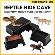 Rep-shop Reptile Gecko Hide Box S/M/L reptile cave Hiding Spot cave gecko house box house reptile hi