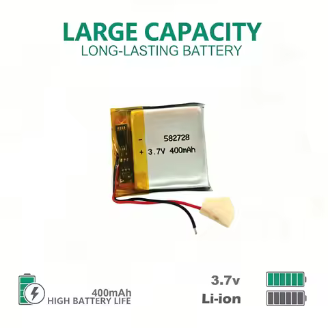 582728 3.7V 400mAh LiPo Replacement Battery For Q50 Q60 Q80 Q90 T58 Kids Smart Baby Watch PH2.0 2Pin