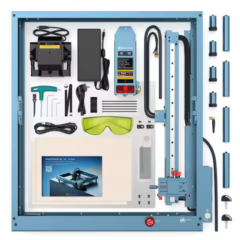 SCULPFUN SF-A9 40W High Speed Diode Laser Engraver Metal Laser Engraving Machines Automatic Air Assi