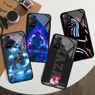 demon slayer akaza 05 Glass Phone Case For Xiaomi Redmi 12 4G 13C Note 14 13 pro plus 12 12S 11 10 9