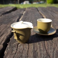 【VIVA】能量陶瓷系列●念香茶具組－芥末黃