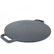 Griddle with Double Handles for Pancakes, BBQ Grill, Pancake Pan, Cast Iron Griddle, Cast Iron Fruit